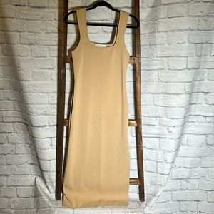 Women’s Beige Form fitting dress- Sz Medium